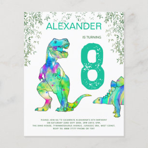 Dinosaur Birthday Party budget Flyer