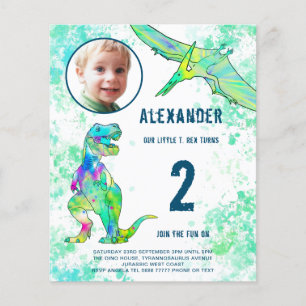 Dinosaur Birthday Party Budget Flyer