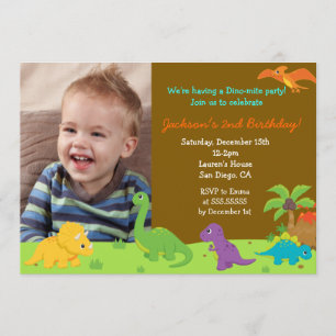 Dinosaur Birthday Party Invitaions Invitation