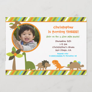 Dinosaur Birthday Party Invitation