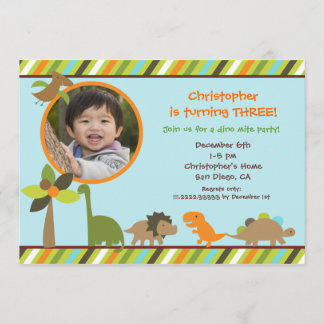 Dinosaur Birthday Party Invitation