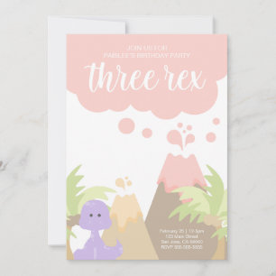Dinosaur Birthday Party Invitation