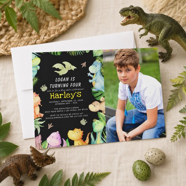 Dinosaur Birthday Party  Invitation (Dinosaur Birthday Party Invitation)