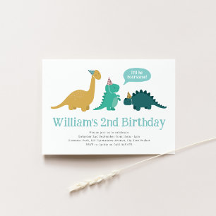 Dinosaur Birthday Party Invitation