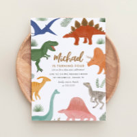Dinosaur Birthday Party Invitation