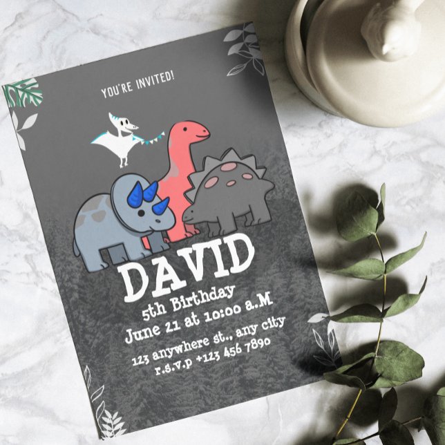 Dinosaur Birthday Party Invitation (Dinosaur Birthday Party Invitation)