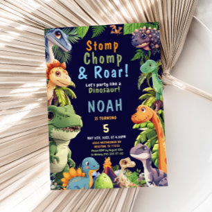 Dinosaur Birthday Party Invitation