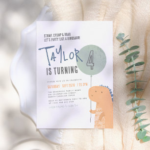 Dinosaur Birthday Party Invitation