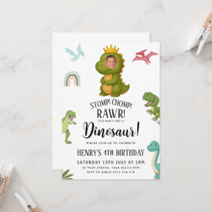 Dinosaur Birthday Party Invitation