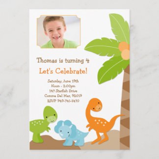 Dinosaur Birthday Party Invitation