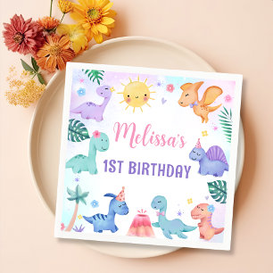 Dinosaur Birthday Party Napkins
