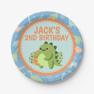 Dinosaur Birthday Party Paper Plates