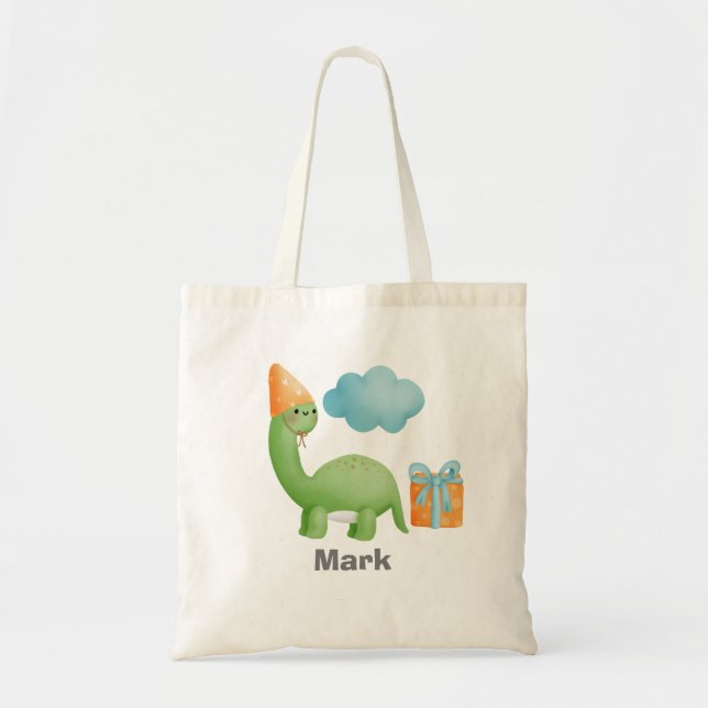Dinosaur  Birthday Party  Tote Bag (Front)