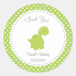 Dinosaur Birthday Sticker