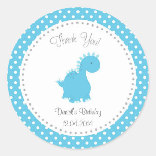 Dinosaur Birthday Sticker