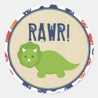 Dinosaur Birthday Stickers