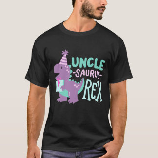 Dinosaur Birthday Uncle Saurus T Rex T-Shirt