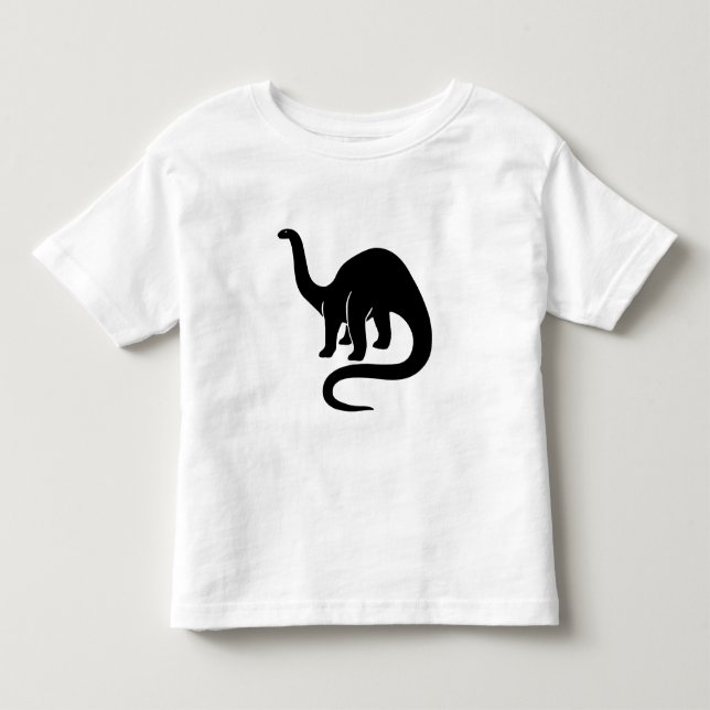 Dinosaur -  Black Toddler T-Shirt (Front)