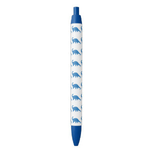 Dinosaur blue pattern ink pen