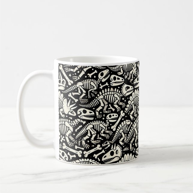 Dinosaur Bone Adventure Coffee Mug (Left)