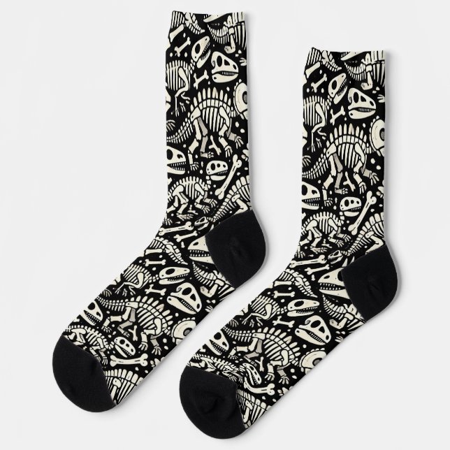 Dinosaur Bone Adventure Socks (Left)