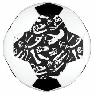 Dinosaur Bones (Black) Football