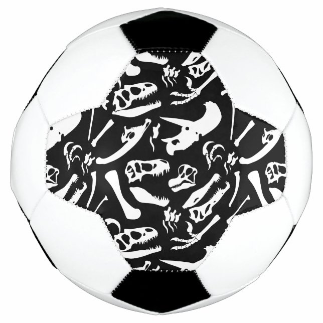 Dinosaur Bones (Black) Football (Front)
