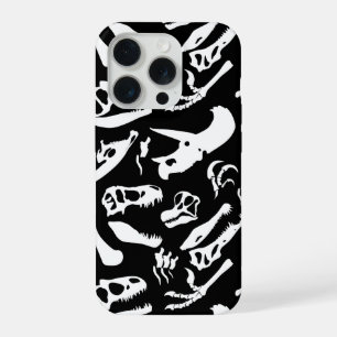 Dinosaur Bones (Black) iPhone 15 Pro Case
