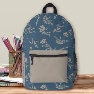 Dinosaur Bones Boys School Printed Backpack