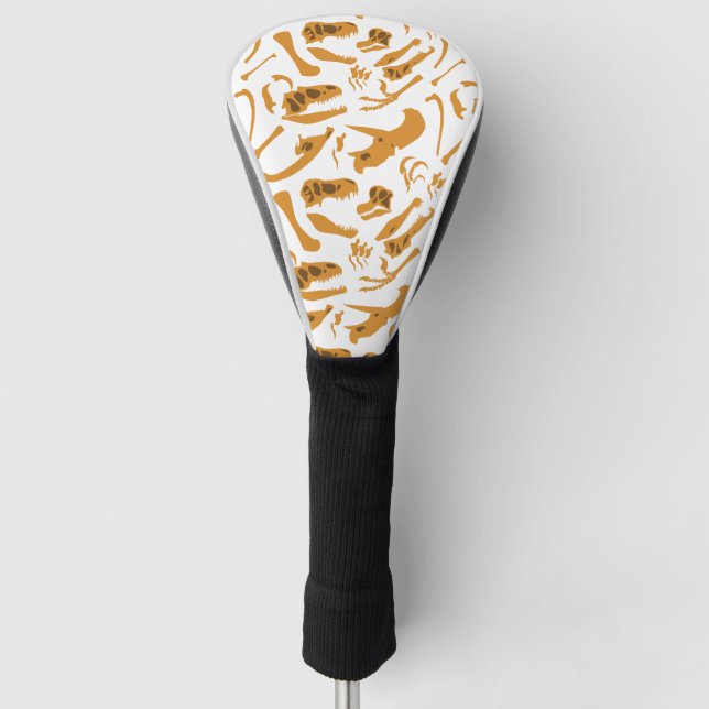 Dinosaur Bones Golf Head Cover (Front)
