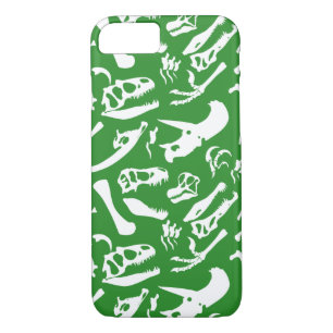 Dinosaur Bones (Green) iPhone 8/7 Case