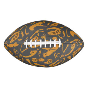 Dinosaur Bones (Grey) American Football