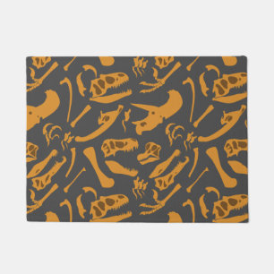 Dinosaur Bones (Grey) Doormat
