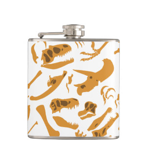 Dinosaur Bones Hip Flask