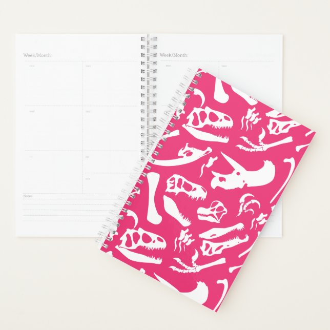 Dinosaur Bones (Pink) Planner (Display)