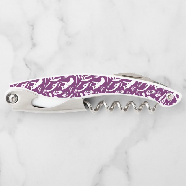 Dinosaur Bones (Purple) Corkscrew (Front)