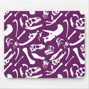 Dinosaur Bones (Purple) Mouse Mat
