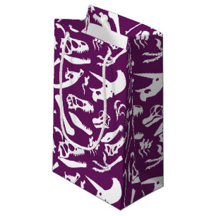 Dinosaur Bones (Purple) Small Gift Bag