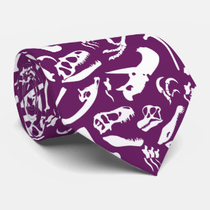 Dinosaur Bones (Purple) Tie