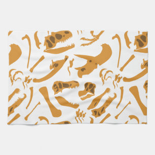 Dinosaur Bones Tea Towel
