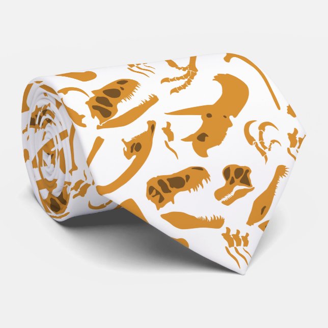 Dinosaur Bones Tie (Rolled)