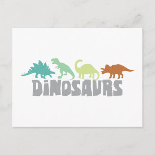 Dinosaur Border Postcard