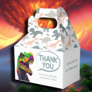 Dinosaur Boy Birthday  Favour Box