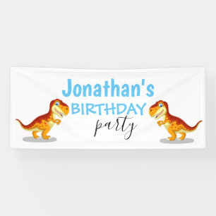 Dinosaur Boy Blue  Banner