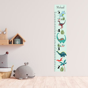 Dinosaur Boy Dino Growth Chart Personalised