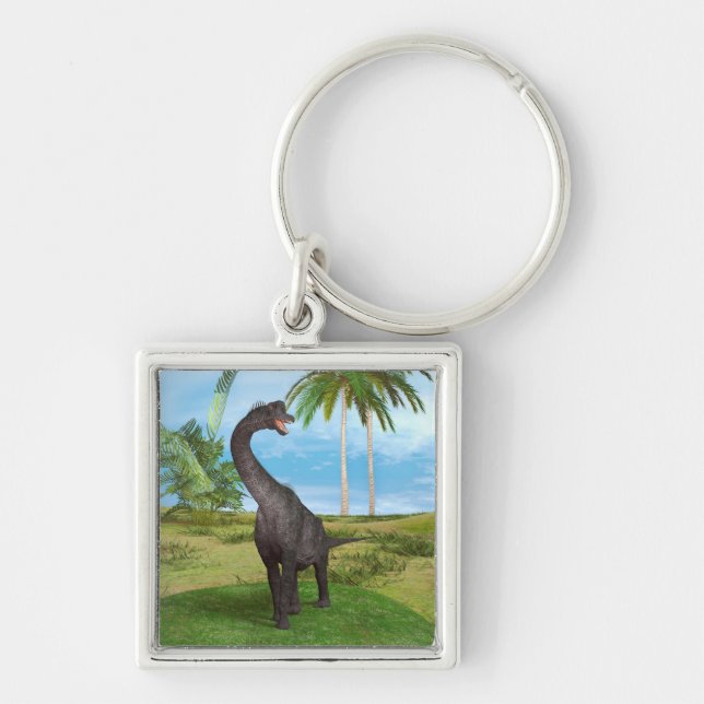 Dinosaur Brachiosaurus Key Ring (Front)