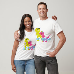 dinosaur bride groom t-shirts