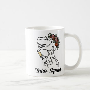 Dinosaur Bride Squad Bridesmaid Bachelorette Party Coffee Mug