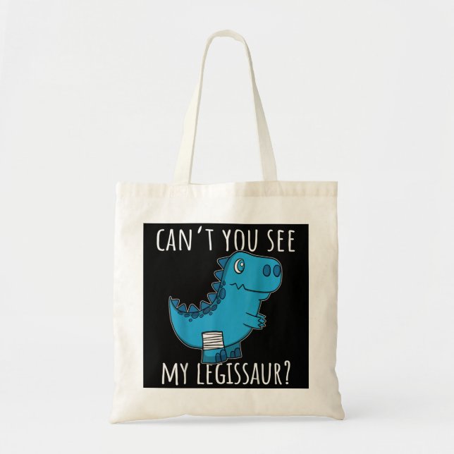 Dinosaur Broken Leg Get Well Soon For Boys Leg Inj Tote Bag (Front)