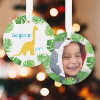 Dinosaur Brontosaurus Photo Keepsake Christmas